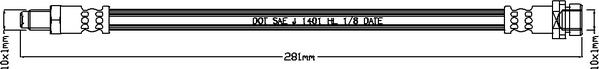 Juratek JBH1162 - Тормозной шланг autospares.lv