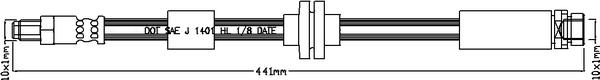 Juratek JBH1109 - Тормозной шланг autospares.lv