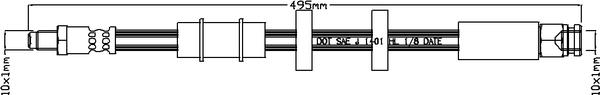 Juratek JBH1104 - Тормозной шланг autospares.lv