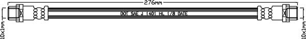 Juratek JBH1101 - Тормозной шланг autospares.lv