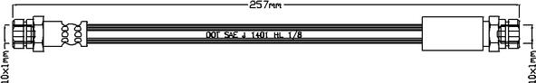 Juratek JBH1119 - Тормозной шланг autospares.lv