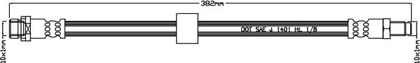 Juratek JBH1114 - Тормозной шланг autospares.lv