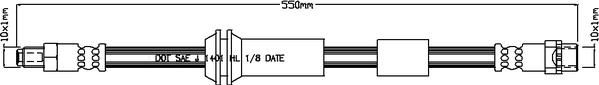 Juratek JBH1189 - Тормозной шланг autospares.lv