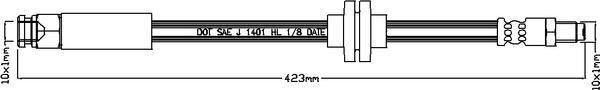 Juratek JBH1182 - Тормозной шланг autospares.lv