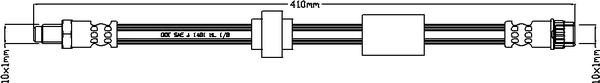 Juratek JBH1136 - Тормозной шланг autospares.lv