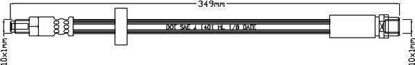 Juratek JBH1124 - Тормозной шланг autospares.lv