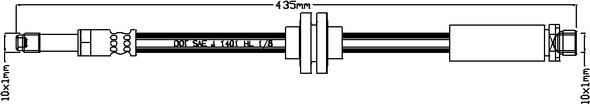 Juratek JBH1127 - Тормозной шланг autospares.lv