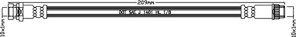 Juratek JBH1317 - Тормозной шланг autospares.lv