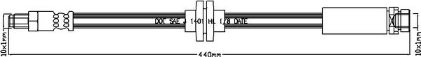 Juratek JBH1201 - Тормозной шланг autospares.lv