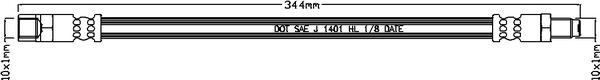 Juratek JBH1210 - Тормозной шланг autospares.lv