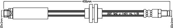 Juratek JBH1217 - Тормозной шланг autospares.lv