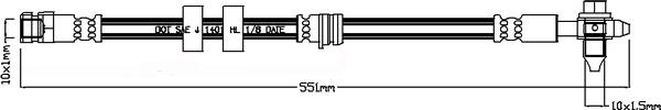 Juratek JBH1280 - Тормозной шланг autospares.lv