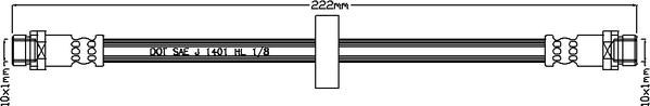 Juratek JBH1273 - Тормозной шланг autospares.lv