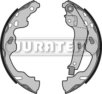 Juratek JBS1019 - Комплект тормозных колодок, барабанные autospares.lv