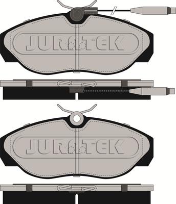 Juratek JCP967 - Тормозные колодки, дисковые, комплект autospares.lv