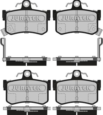 Juratek JCP917 - Тормозные колодки, дисковые, комплект autospares.lv