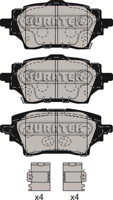 Juratek JCP4038 - Тормозные колодки, дисковые, комплект autospares.lv