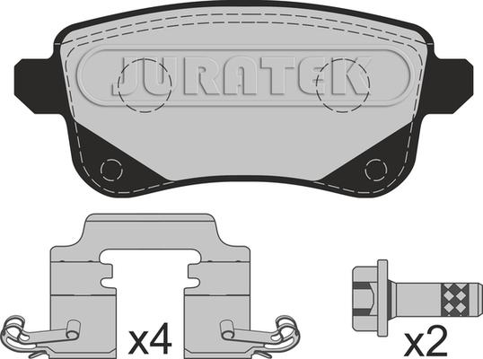 Juratek JCP4026 - Тормозные колодки, дисковые, комплект autospares.lv