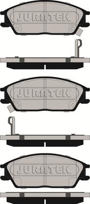 Juratek JCP435 - Тормозные колодки, дисковые, комплект autospares.lv