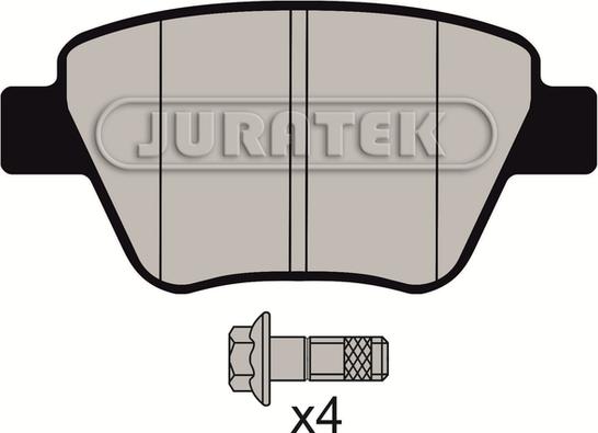 Juratek JCP4316 - Тормозные колодки, дисковые, комплект autospares.lv