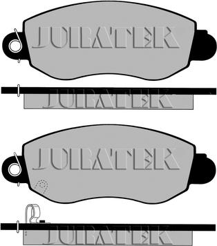 Juratek JCP5167 - Тормозные колодки, дисковые, комплект autospares.lv
