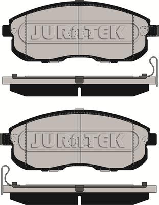 Juratek JCP090 - Тормозные колодки, дисковые, комплект autospares.lv