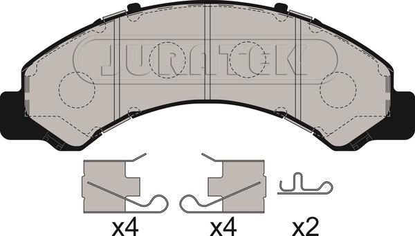 Juratek JCP009 - Тормозные колодки, дисковые, комплект autospares.lv