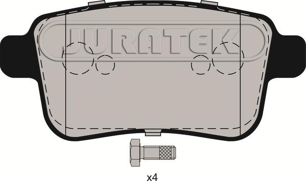 Juratek JCP039 - Тормозные колодки, дисковые, комплект autospares.lv