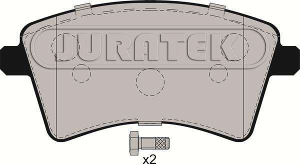 Juratek JCP038 - Тормозные колодки, дисковые, комплект autospares.lv