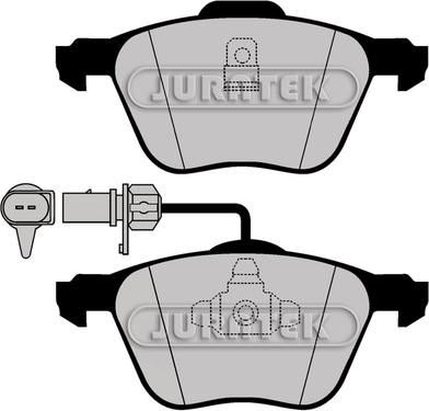 Juratek JCP1497 - Тормозные колодки, дисковые, комплект autospares.lv