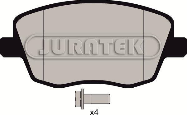 Juratek JCP1419 - Тормозные колодки, дисковые, комплект autospares.lv