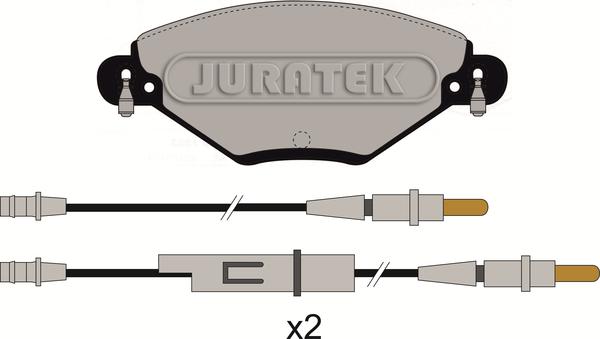 Juratek JCP1411 - Тормозные колодки, дисковые, комплект autospares.lv