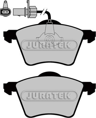 Juratek JCP1484 - Тормозные колодки, дисковые, комплект autospares.lv