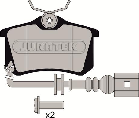 Juratek JCP1645 - Тормозные колодки, дисковые, комплект autospares.lv