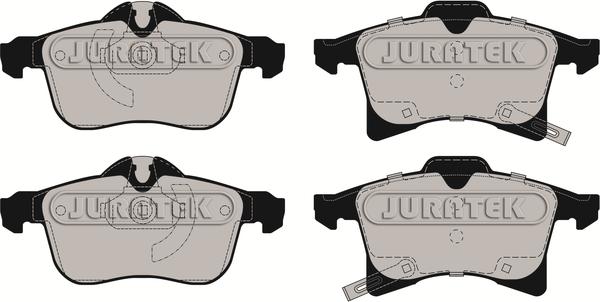 Juratek JCP1640 - Тормозные колодки, дисковые, комплект autospares.lv