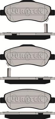 Juratek JCP168 - Тормозные колодки, дисковые, комплект autospares.lv