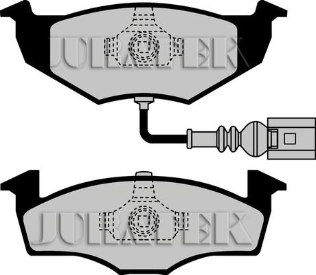 Juratek JCP1634 - Тормозные колодки, дисковые, комплект autospares.lv