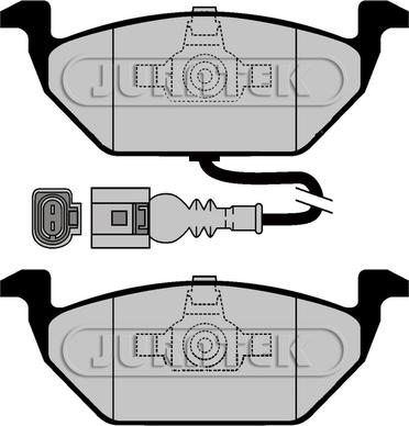 VAG 1J0 698 151 P - Тормозные колодки, дисковые, комплект autospares.lv