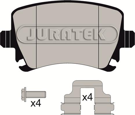 Juratek JCP1636 - Тормозные колодки, дисковые, комплект autospares.lv