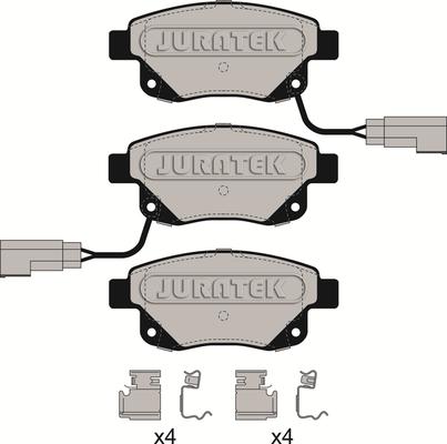 Juratek JCP113 - Тормозные колодки, дисковые, комплект autospares.lv