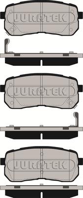 Juratek JCP187 - Тормозные колодки, дисковые, комплект autospares.lv