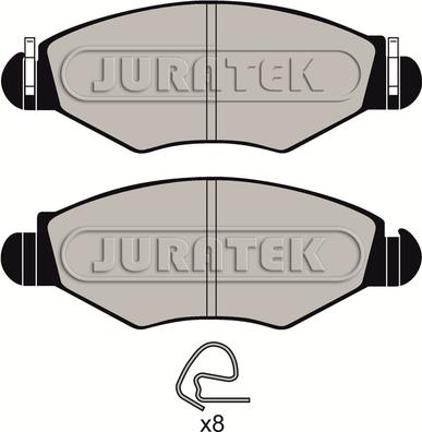 Juratek JCP1378 - Тормозные колодки, дисковые, комплект autospares.lv