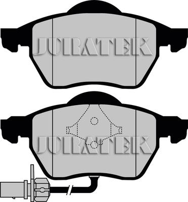 Juratek JCP1717 - Тормозные колодки, дисковые, комплект autospares.lv