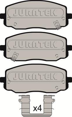 Juratek JCP1783 - Тормозные колодки, дисковые, комплект autospares.lv