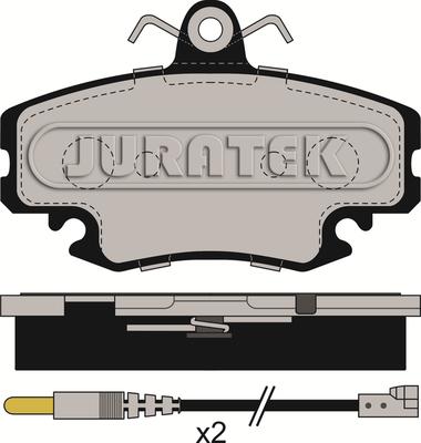 Juratek JCP845 - Тормозные колодки, дисковые, комплект autospares.lv