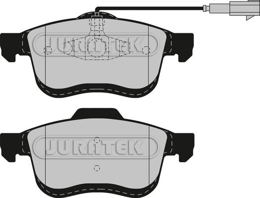 Juratek JCP8566 - Тормозные колодки, дисковые, комплект autospares.lv