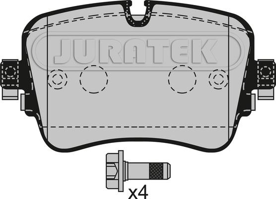 Juratek JCP8537 - Тормозные колодки, дисковые, комплект autospares.lv