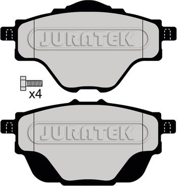 Juratek JCP8065 - Тормозные колодки, дисковые, комплект autospares.lv