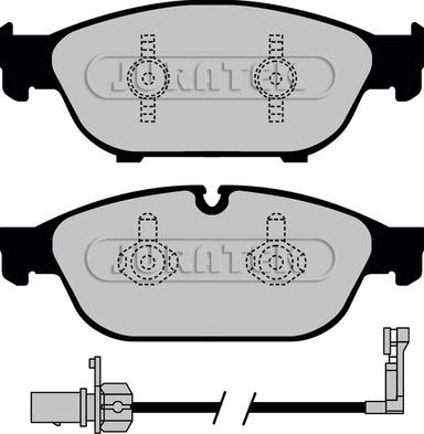 Juratek JCP8001 - Тормозные колодки, дисковые, комплект autospares.lv