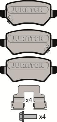 Juratek JCP8082 - Тормозные колодки, дисковые, комплект autospares.lv